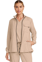 HEALING HANDS - Women's Zip Front Utility Jacket - Ebony Store