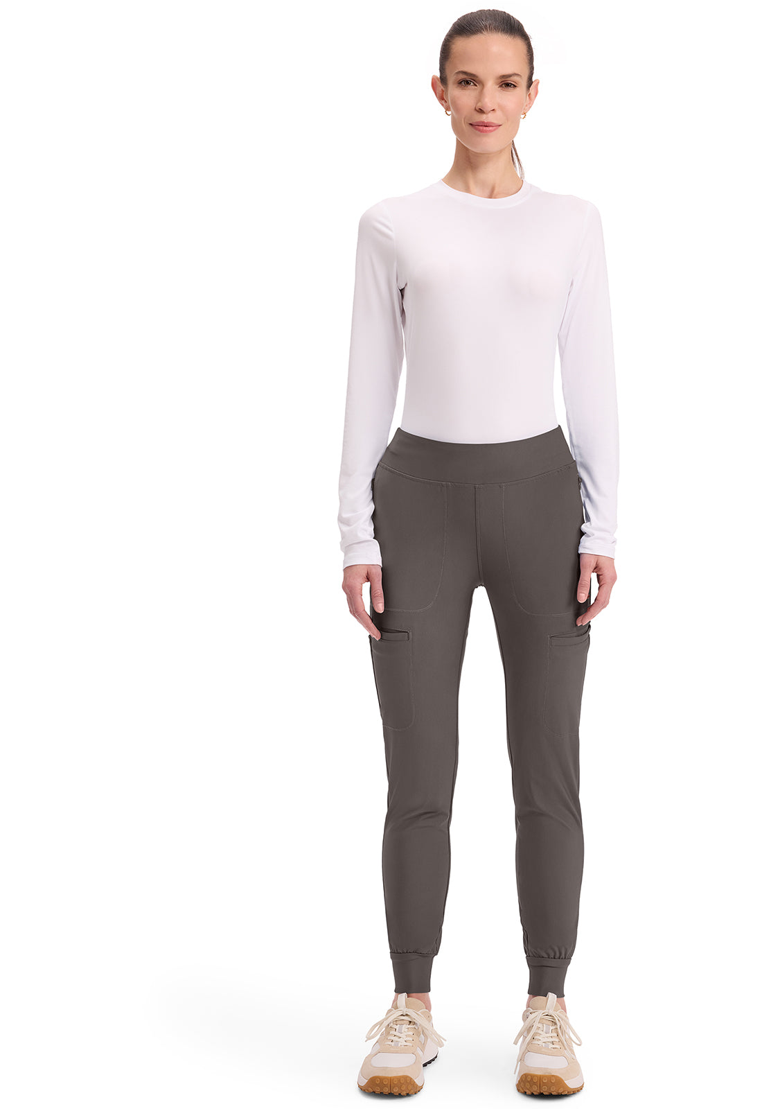 CHEROKEE - Mid Rise Tapered Leg Drawstring Pant - Ebony Store