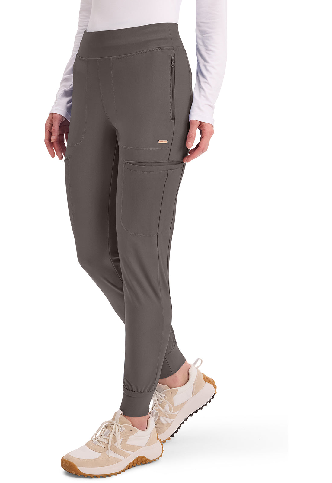 CHEROKEE - Mid Rise Tapered Leg Drawstring Pant - Ebony Store