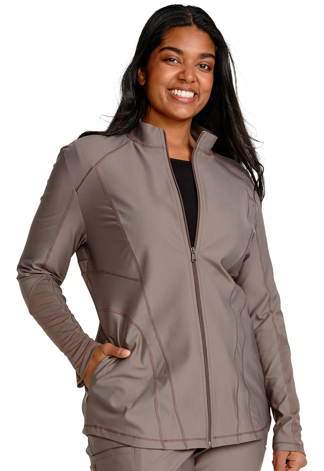 CHEROKEE - Zip Front Jacket - Ebony Store