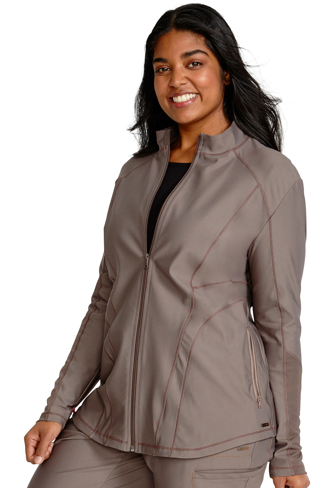 CHEROKEE - Zip Front Jacket - Ebony Store