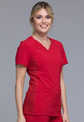 CHEROKEE - V-Neck Top - Ebony Store