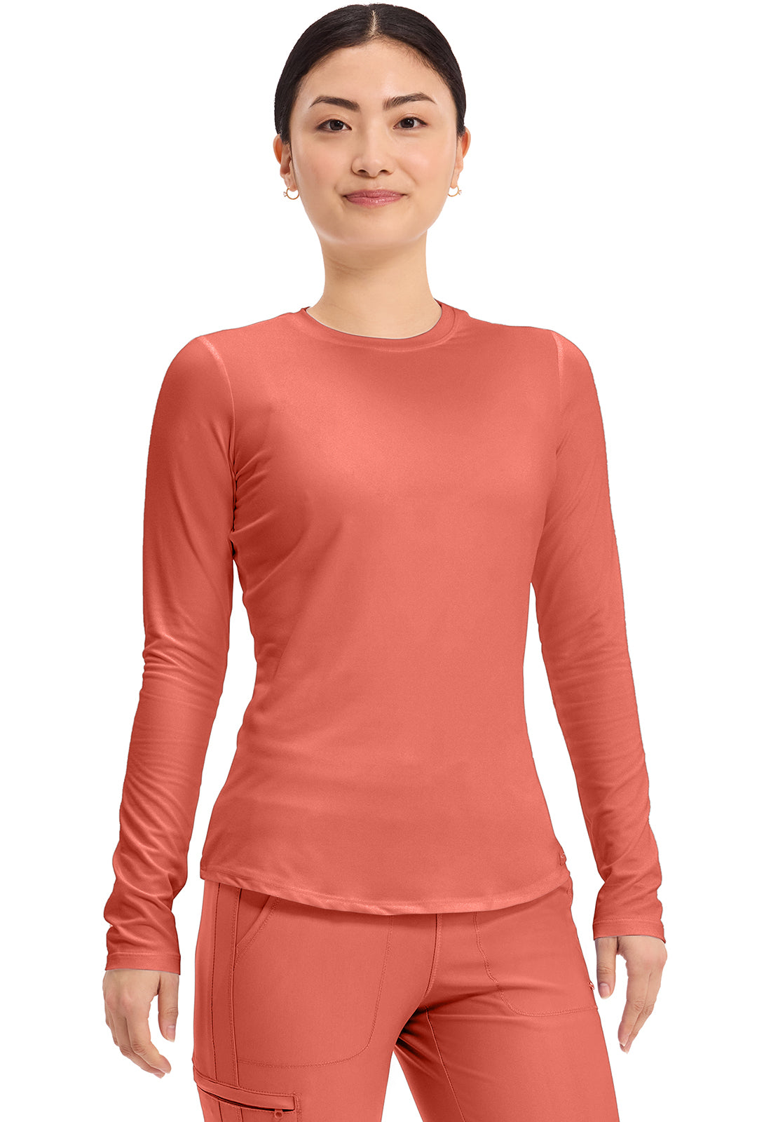 CHEROKEE - Long Sleeve Underscrub Knit Tee - Ebony Store