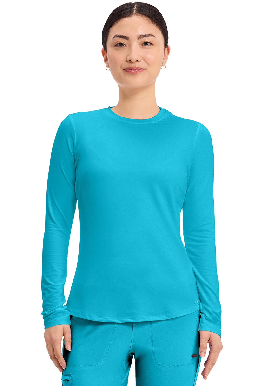 CHEROKEE - Long Sleeve Underscrub Knit Tee - Ebony Store