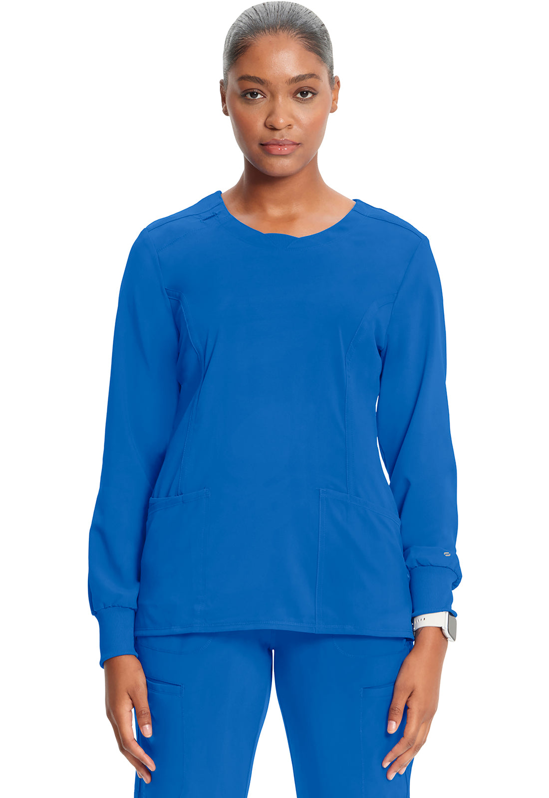 CHEROKEE - Long Sleeve Round Neck Top - Ebony Store