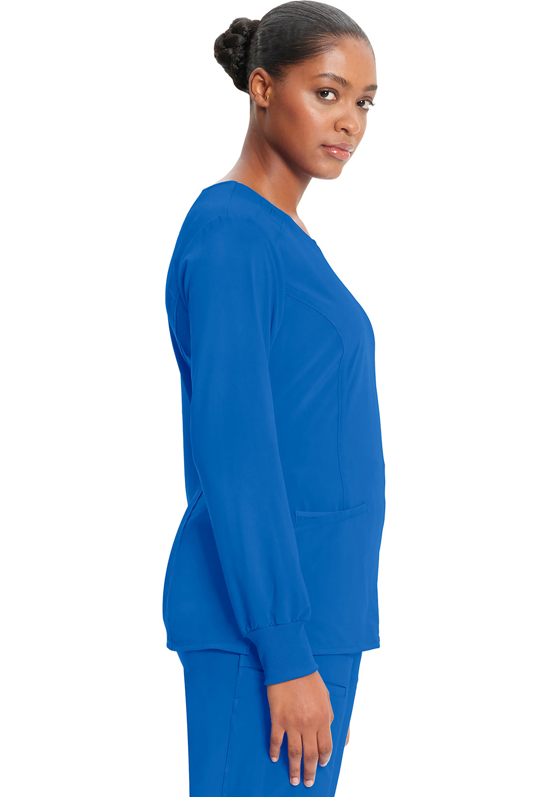 CHEROKEE - Long Sleeve Round Neck Top - Ebony Store