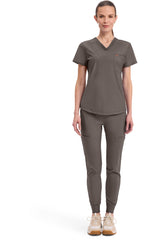 CHEROKEE - Tuckable V-Neck Top - Ebony Store