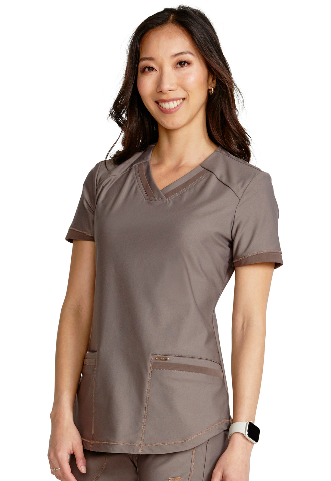 CHEROKEE - V-Neck Top - Ebony Store