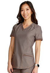 CHEROKEE - V-Neck Top - Ebony Store