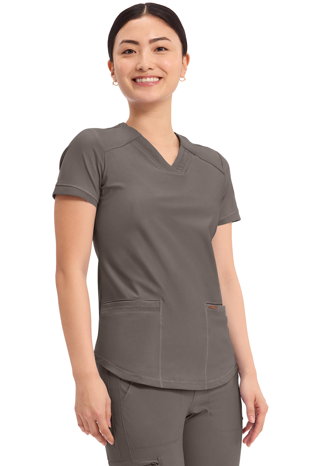CHEROKEE - V-Neck Top - Ebony Store