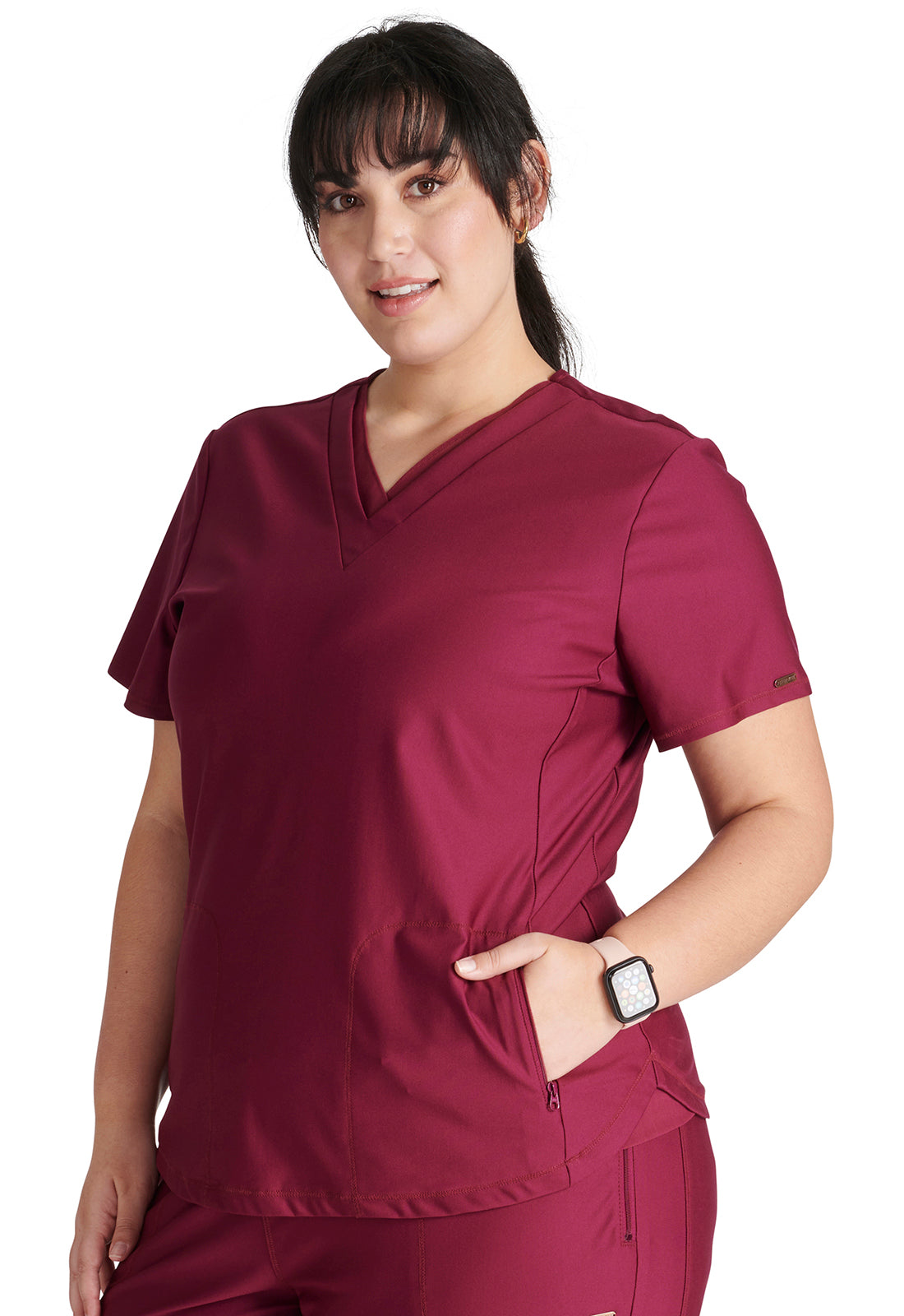 CHEROKEE - V Neck Top - Ebony Store