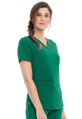 CHEROKEE - V-Neck Top - Ebony Store