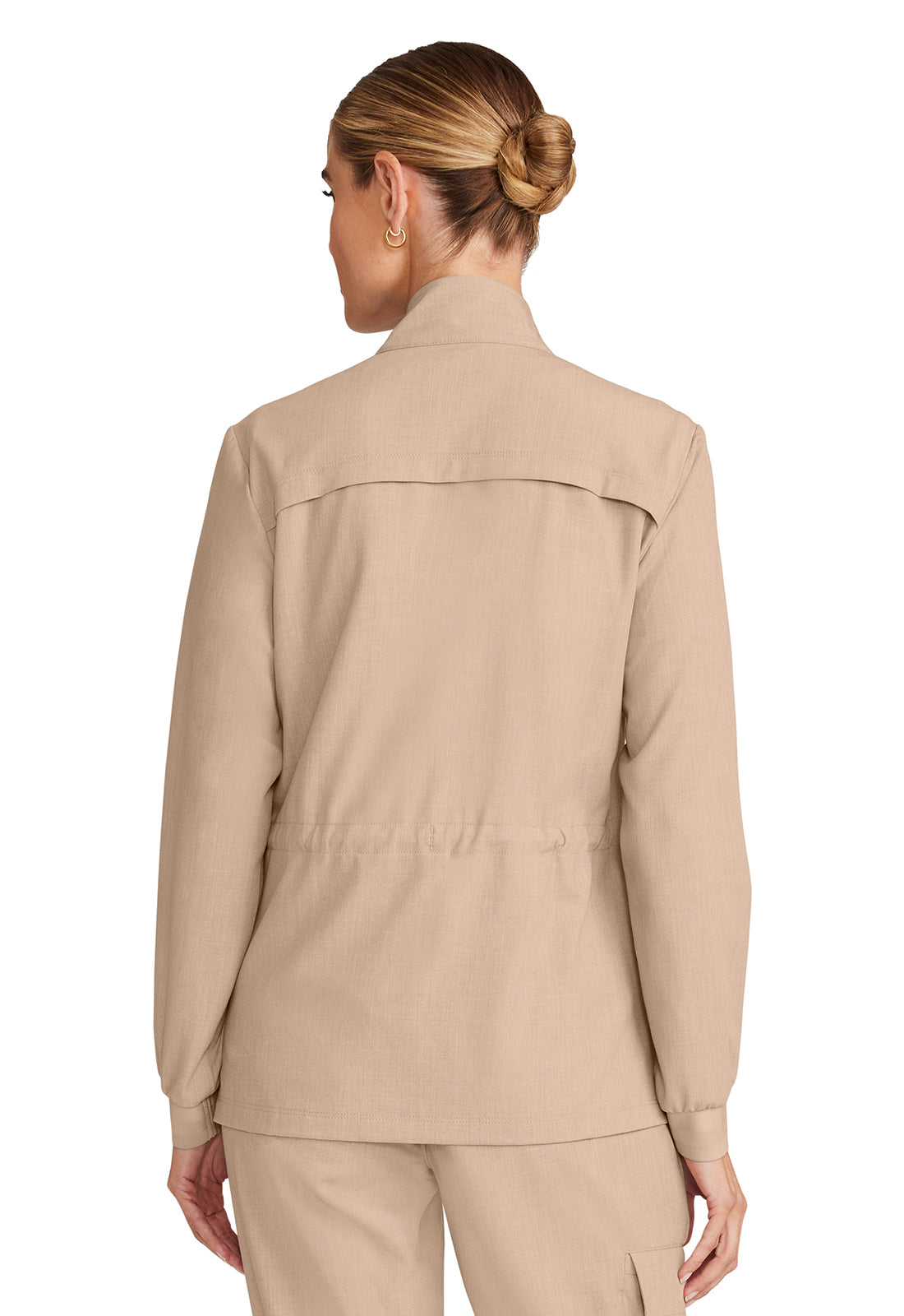 HEALING HANDS - Women's Zip Front Utility Jacket - Ebony Store