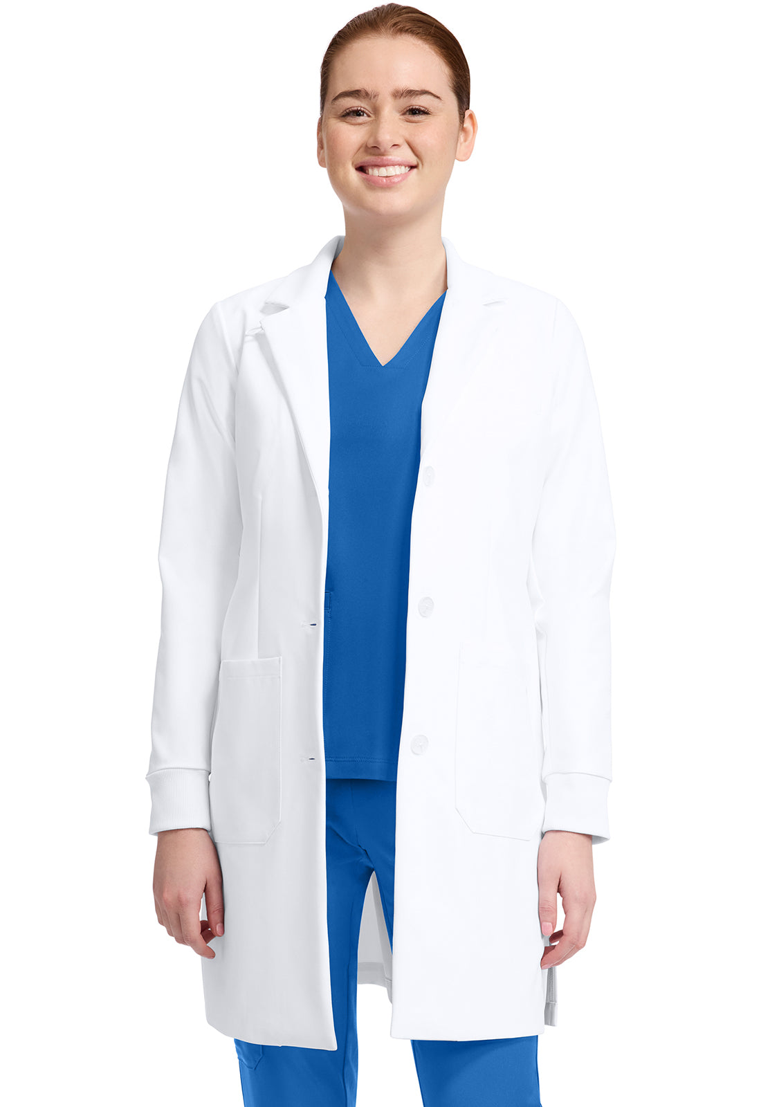 HEALING HANDS - Womens 6-Pocket Dental Lab Coat - Ebony Store