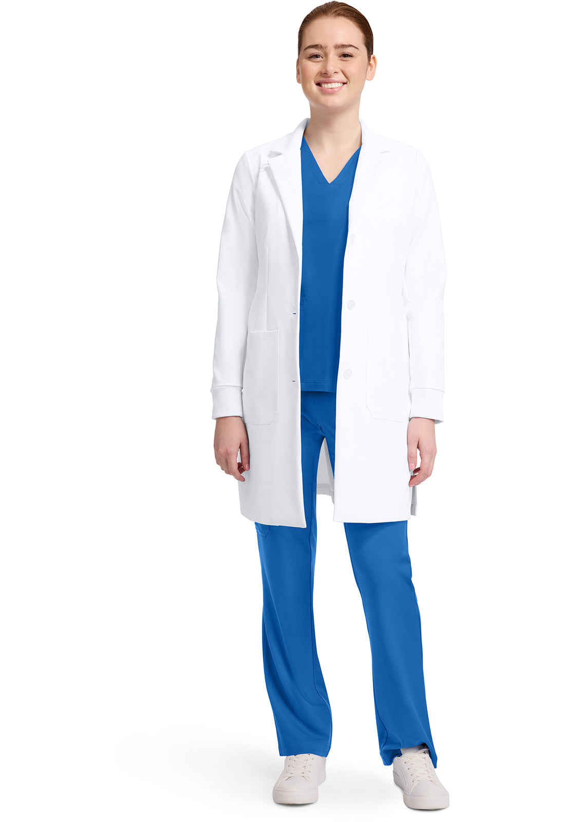 HEALING HANDS - Womens 6-Pocket Dental Lab Coat - Ebony Store