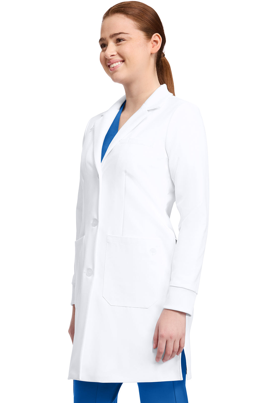 HEALING HANDS - Womens 6-Pocket Dental Lab Coat - Ebony Store