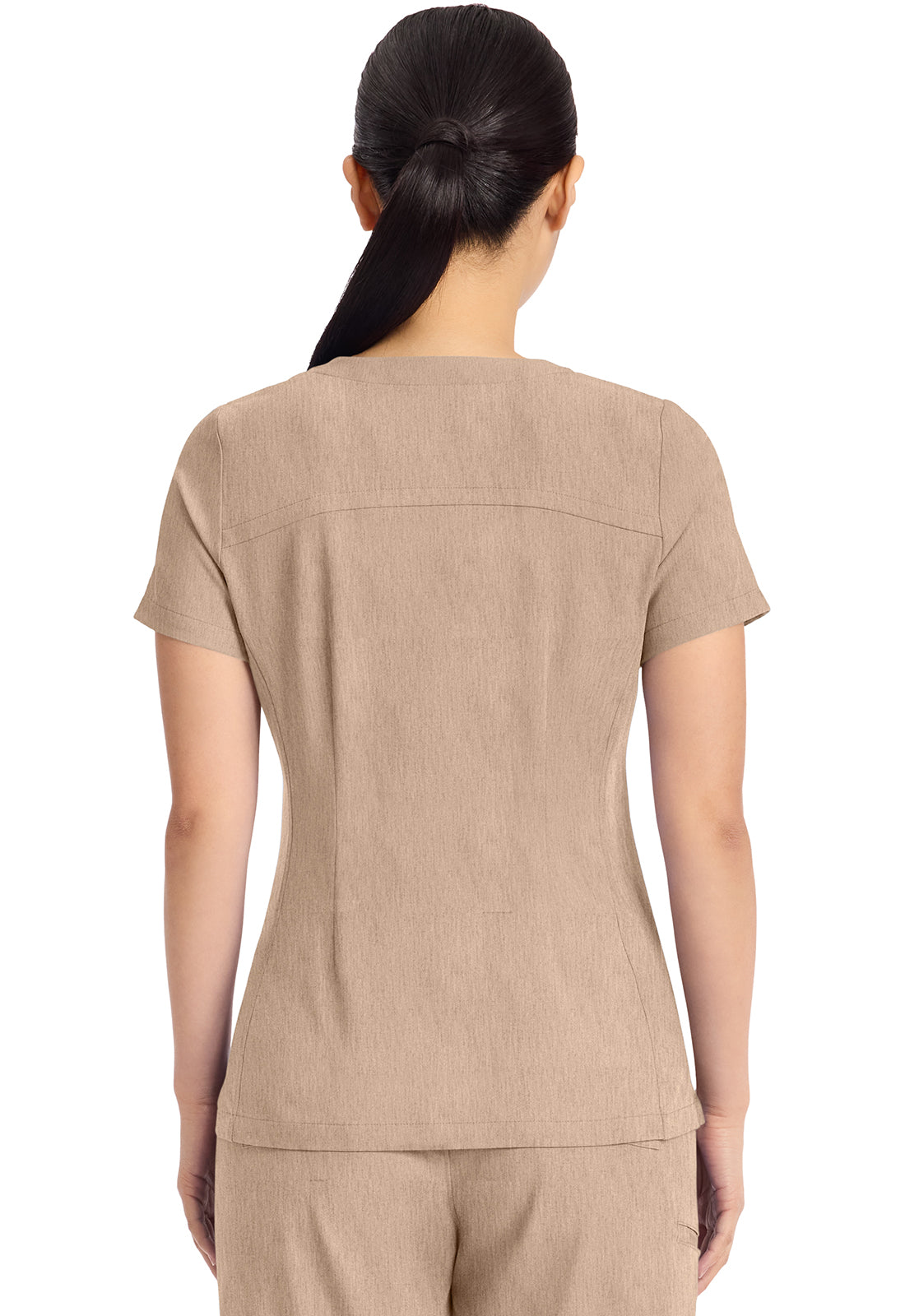 HEALING HANDS - Women's 3-Pocket Y-Neck Top - Ebony Store