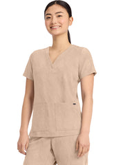 HEALING HANDS Women's 3-Pocket Y-Neck Top