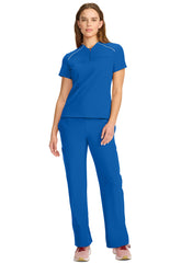 CHEROKEE - Women's Tuck-in Mock Neck Henley Top - Ebony Store