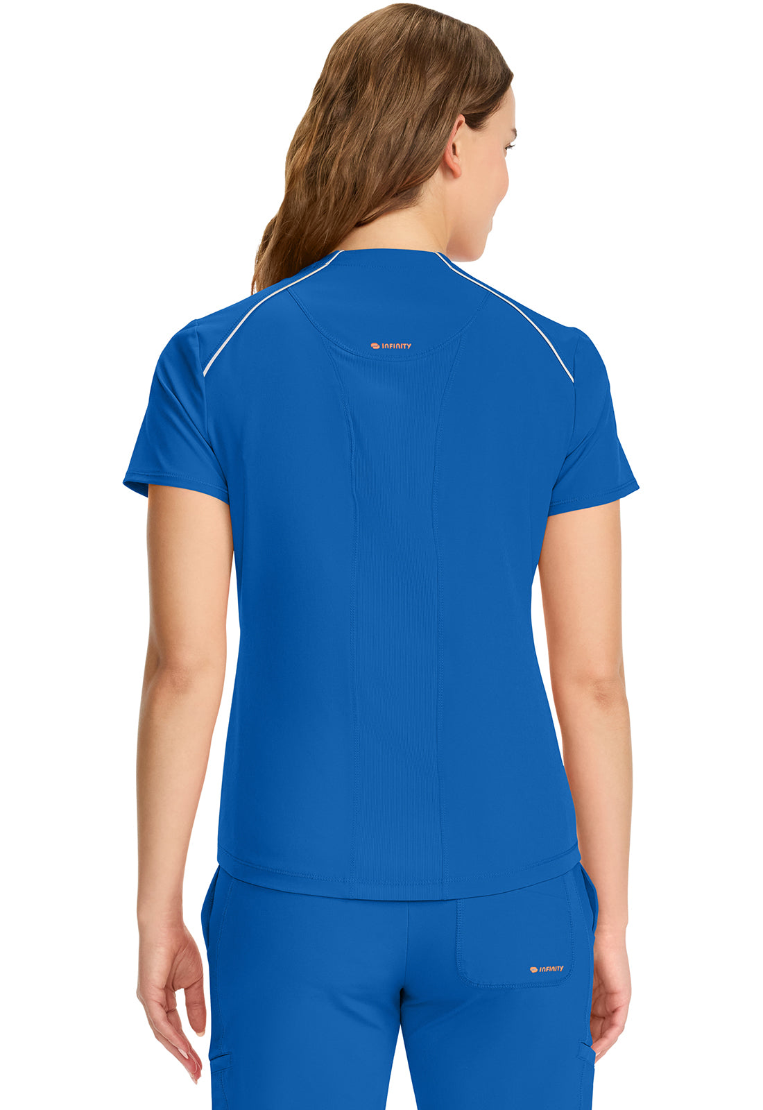 CHEROKEE - Women's Tuck-in Mock Neck Henley Top - Ebony Store