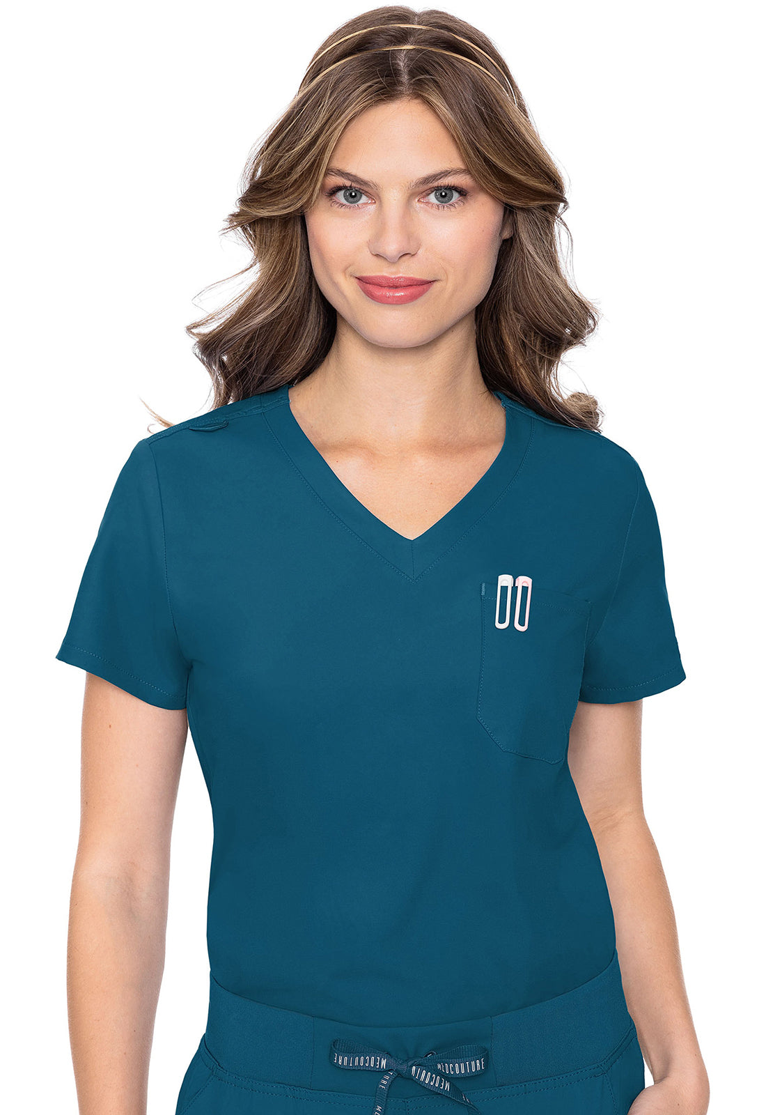 MEDCOUTURE - One Pocket Tuck-In Top - Ebony Store