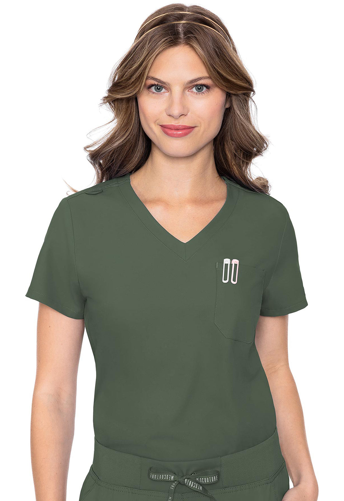 MEDCOUTURE - One Pocket Tuck-In Top - Ebony Store