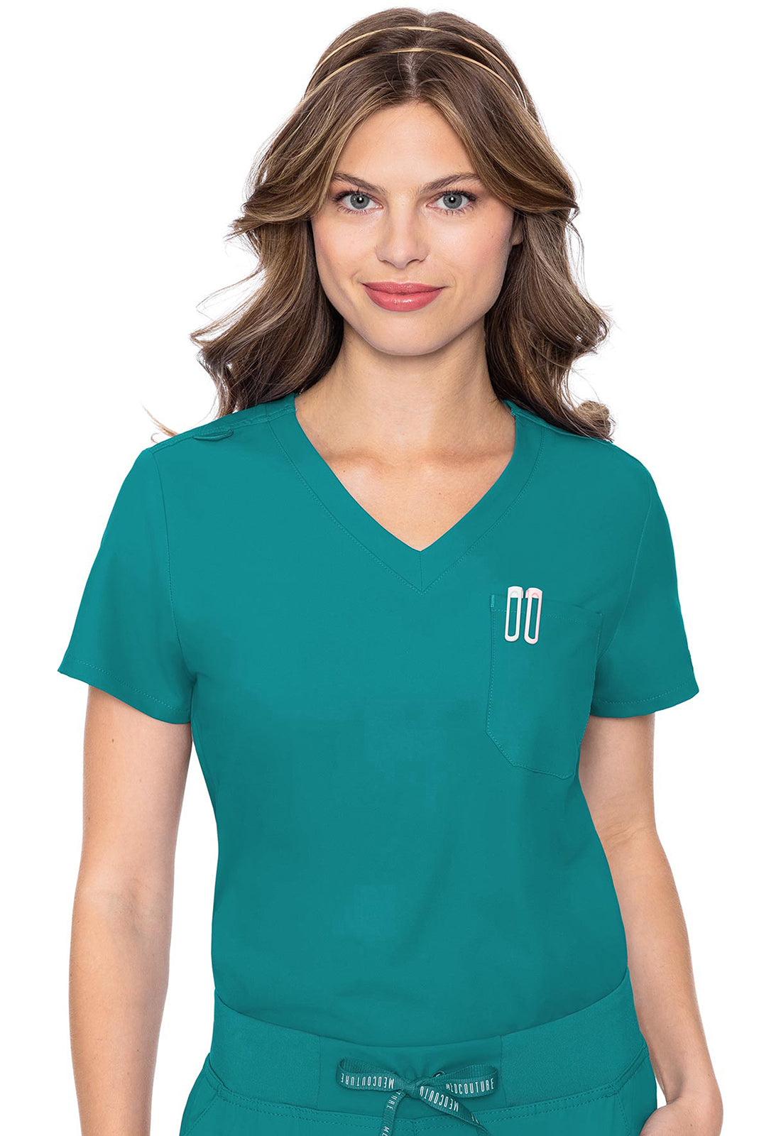 MEDCOUTURE - One Pocket Tuck-In Top - Ebony Store
