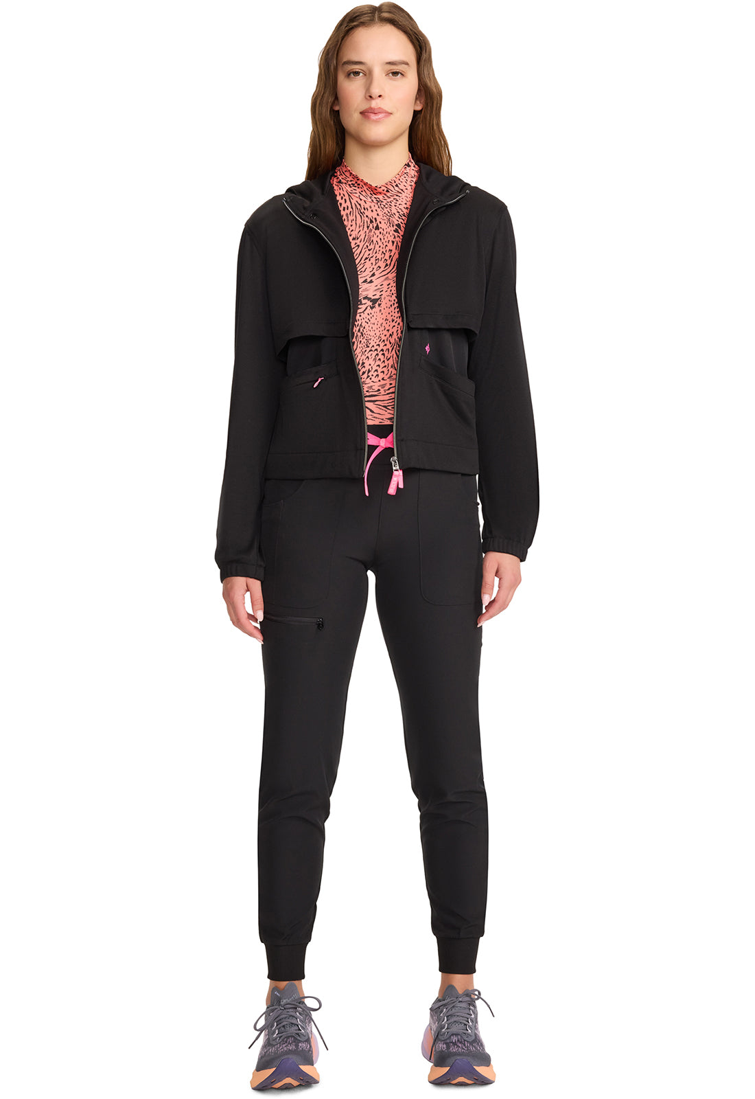 MEDCOUTURE - Convertible Windbreaker Jacket - Ebony Store