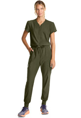 MEDCOUTURE Women's Zip Front Jumpsuit