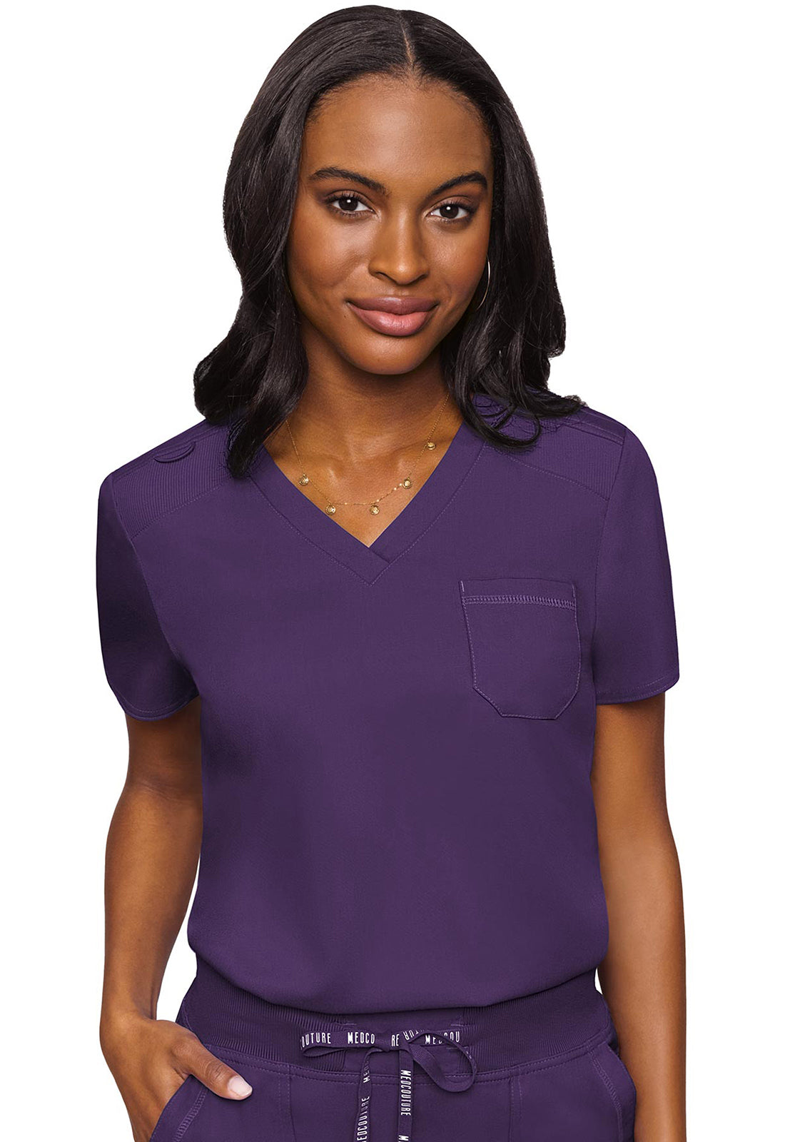 MEDCOUTURE - V-Neck Tuck In - Ebony Store