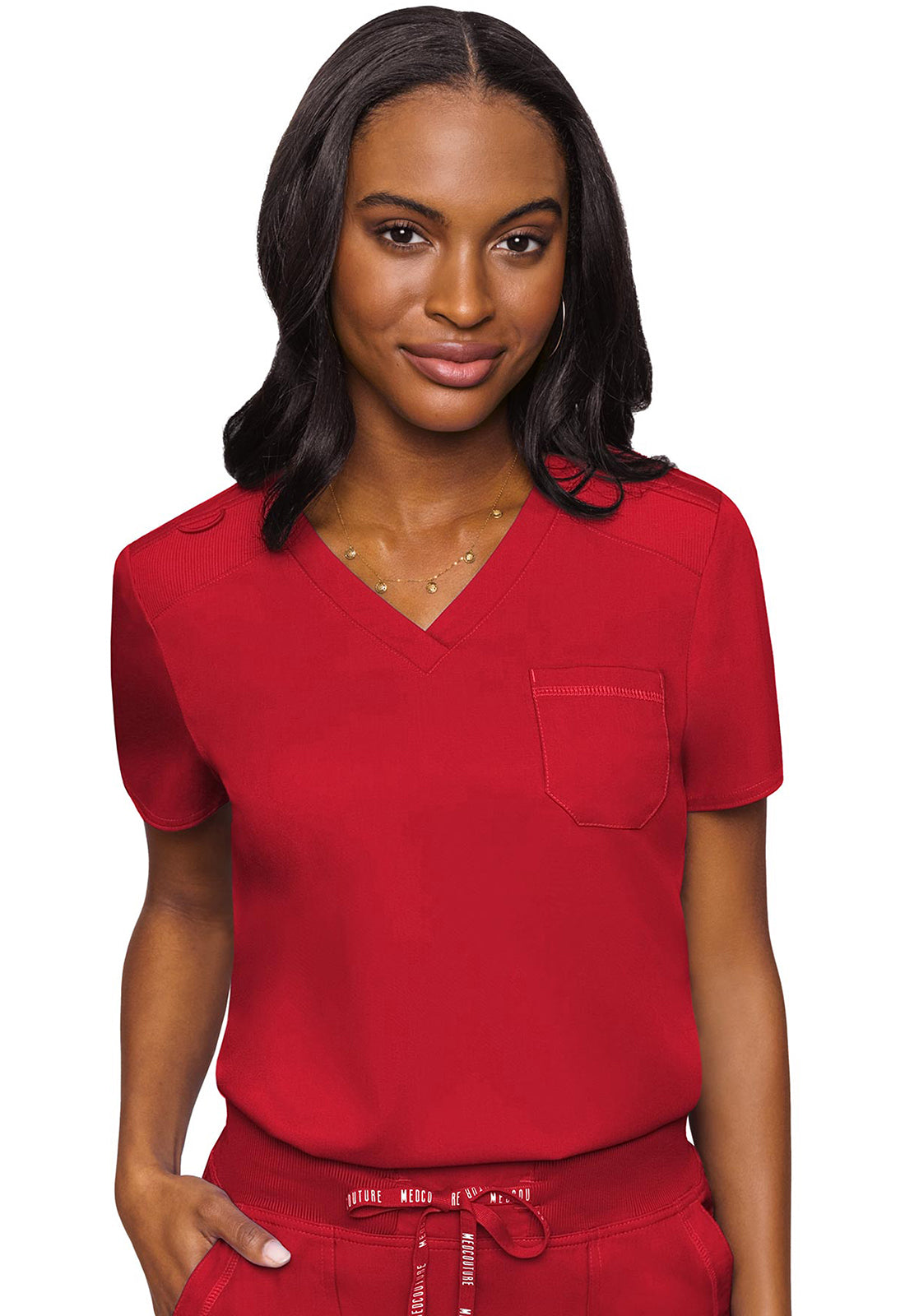 MEDCOUTURE - V-Neck Tuck In - Ebony Store
